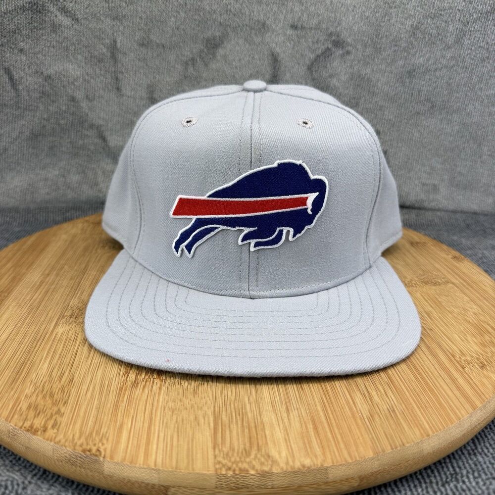 Buffalo Bills Vtg Hat Cap Fitted Mens Size 7 1/2 Gray NFL New Era Pro Model 90s